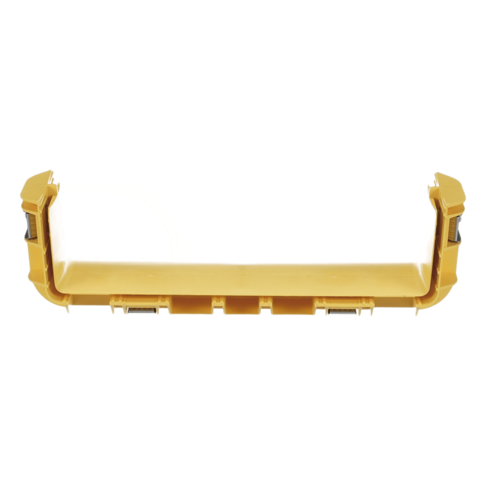 Union Recta "Cople", Para Canaleta FiberRunner™ 12X4, Color Amarillo