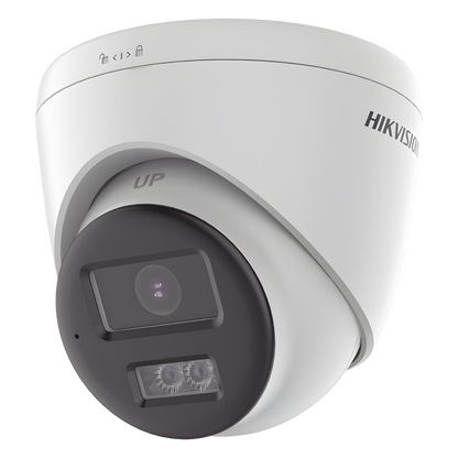 [Audio Bidireccional + Sirena & Estrobo + Dual Light + ColorVu] Turret TURBOHD 4K (8 Megapixel)  / Lente 2.8 mm / 40 mts IR EXIR + 40 mts Luz Blanca / Sirena / Micrófono y Bocina Integrado / Exterior IP67 / dWDR