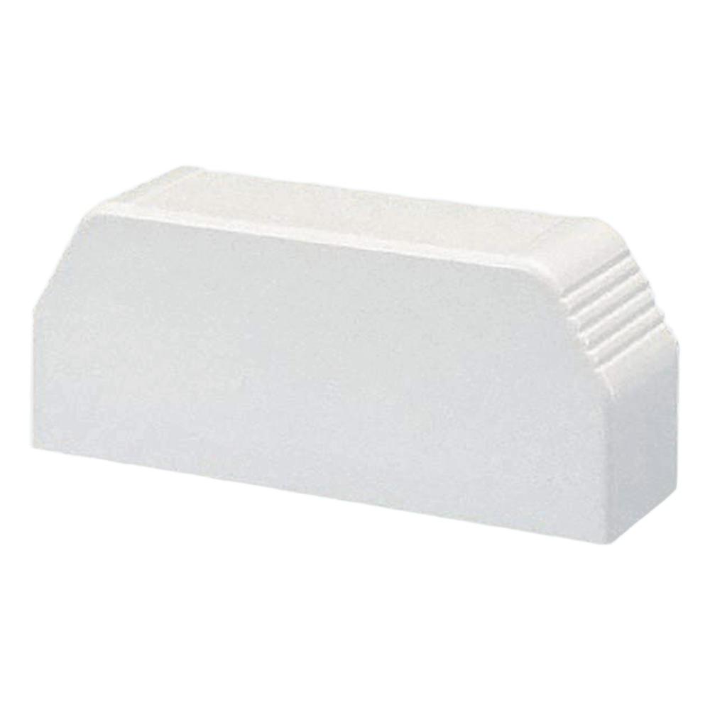 Tapa final, para uso con canaleta T70, Material PVC Rígido, Color Blanco