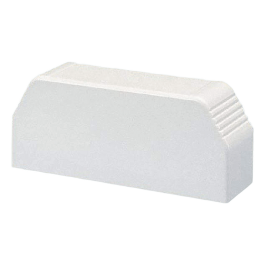 Tapa final, para uso con canaleta T70, Material PVC Rígido, Color Blanco