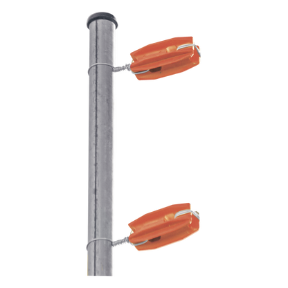 Aislador de Esquina Naranja para Cercos Eléctricos / 18 kV / Resinas Vírgenes / Resistencia 7.5-10.2 kg / Anti UV / 66 mm x 31.6 mm
