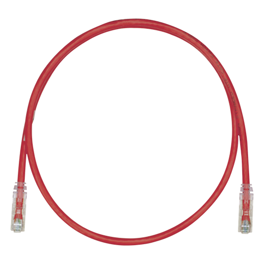 Cable de Parcheo TX6, UTP Cat6, 24 AWG, CM, Color Rojo, 4.57 Metros (15 Pies)