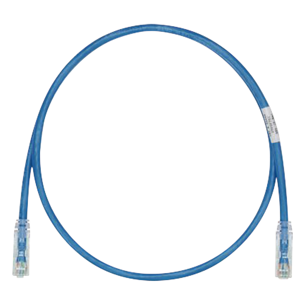 Cable de Parcheo TX6, UTP Cat6, 24 AWG, CM, Color Azul, 2.44 Metros (8 Pies)