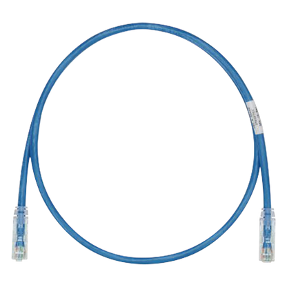 Cable de Parcheo TX6, UTP Cat6, 24 AWG, CM, Color Azul, 2.44 Metros (8 Pies)