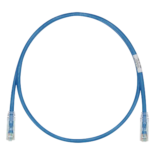 Cable de Parcheo TX6, UTP Cat6, 24 AWG, CM, Color Azul, 2.44 Metros (8 Pies)