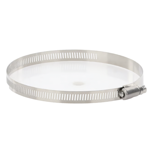Abrazadera Sin Fin de Acero Inoxidable Capacidad de 3" a 5" (Paquete de 10)