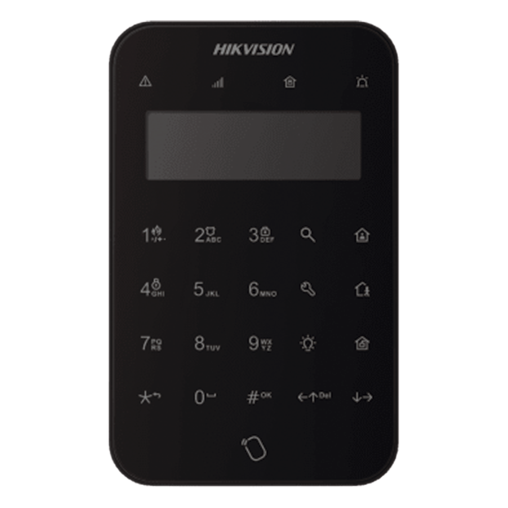 (AX PRO) Teclado Inalámbrico con Pantalla LCD para Armado y Desarmado / Color Negro / Funciones de Automatización para control de Relevadores