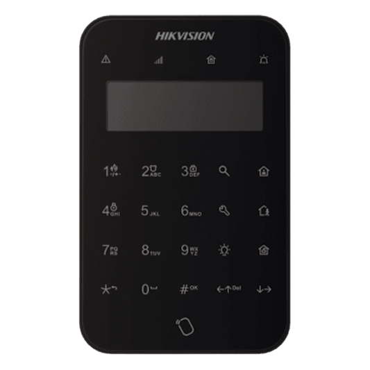 (AX PRO) Teclado Inalámbrico con Pantalla LCD para Armado y Desarmado / Color Negro / Funciones de Automatización para control de Relevadores