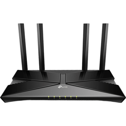 Router WiFi 6 doble banda AX 1800 Mbps /  MU-MIMO y OFDMA / 1 Puerto WAN 10/100/1000 Mbps / 4 Puertos LAN 10/100/1000 Mbps / 4 Potentes Antenas / Compatible con EasyMESH