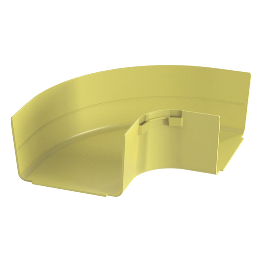 Ángulo Recto a 90º Horizontal, Para Canaletas FiberRunner™ 6X4, Color Amarillo