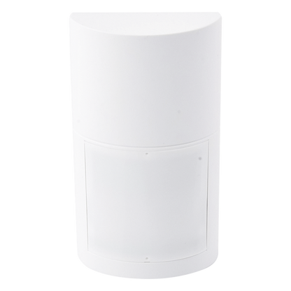Detector de Movimiento Exterior / Doble Tecnología PIR + Microondas / 12 m (39.4 ft) de Alcance / 120° de Cobertura / Anti-Blocking / Altura Ajustable 0.8-2.7 m / 100% Exterior / Compatible con Cualquier Panel de Alarma