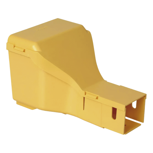 Accesorio Reductor y Tapa, De Canaleta FiberRunner 4x4 a 2x2, Color Amarillo