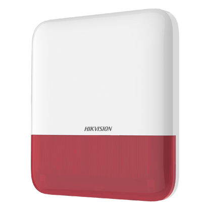(AX PRO) Sirena Inalámbrica con Estrobo Rojo para Exterior IP65 / 110 dB