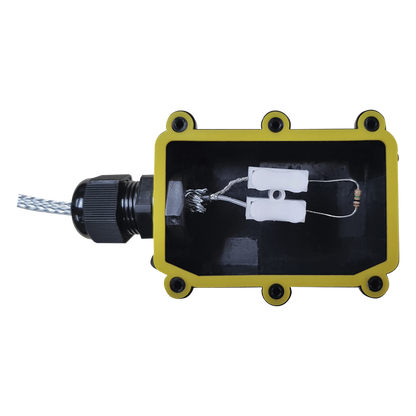 Accesorio Fin de Linea para Cable IRONCLAD/MICALERT / Resistencia 1 M Ohm / Carcasa IP66 para Exterior / Terminacion de Linea Sensor Perimetral / RBTEC MCTR