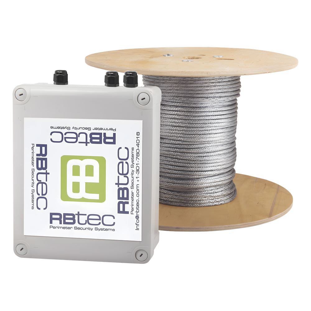 Kit de Cable Sensor Para Cercas Ciclónicas IRONCLAD / 305 METROS / 1 ZONA / Sin Falsas Alarmas por Viento / TODO Incluido/TARJETA LPU400/ Calibración por Software