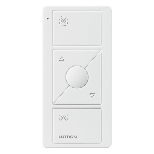 Control Pico inalámbrico para ventilador de techo, 3 botones con subir/bajar y botón de velocidad preestablecida, batería de 10 años, compatible con Caseta Wireless