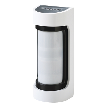 Sensor de Movimiento / 12 Metros de Detección / 100% Exterior / Serie Shield de Optex / Diseño Estético y Formal / Inalambrico (Alimentacion)