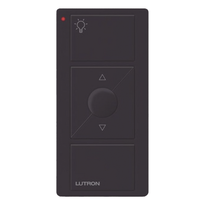 Control Pico inalámbrico de 3 botones con subir y bajar, iconos de luz, negro brillante, para sistemas Caseta Wireless, RadioRA 2, HomeWorks QS y Vive