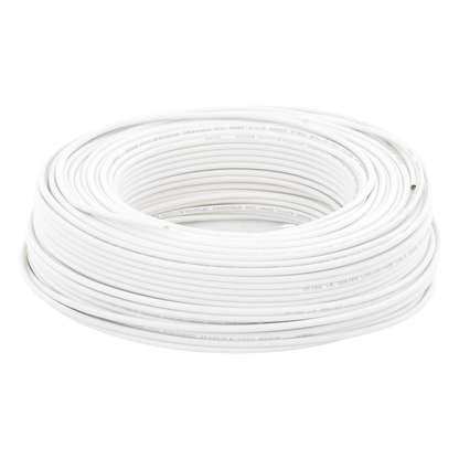 Bobina de 100 m (328 ft) / Cable para Alarma 4x22 AWG / CCA / Blanco