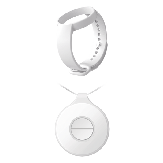 (AX PRO) Botón de Pánico Doble Inalámbrico Portátil HIKVISION / IP54 / Indicador LED + (AX PRO) Pulsera para Botón de Pánico Portátil