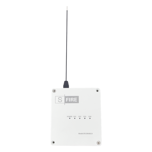 Receptor inalámbrico / 2500 metros de cobertura / 4 salidas de relevador tipo C