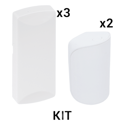 KIT Básico Sensores Inalámbricos - Incluye 3 Contactos Magnéticos y 2 PIR - Compatibles con Honeywell y PRO4GEN2