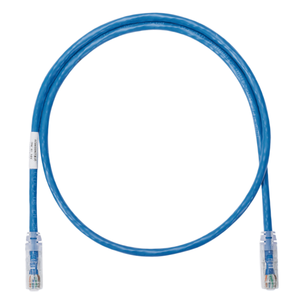 Cable de Parcheo UTP Categoría 6, con Plug Modular en Cada Extremo - 7.62 Metros (25 Pies) - Azul