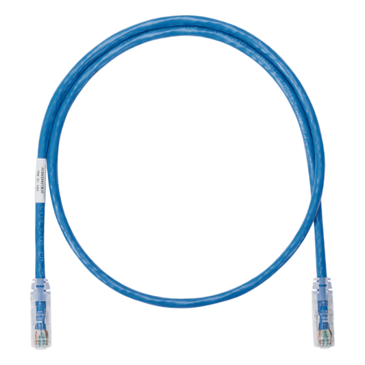 Cable de Parcheo UTP Categoría 6, con Plug Modular en Cada Extremo - 7.62 Metros (25 Pies) - Azul