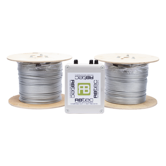 Cable Sensor Perimetral IRONCLAD / 610 m (2,000 ft) / 2 Zonas / Cerca Ciclónica / Sin Falsas Alarmas por Viento / Tarjeta LPU400 / Calibración por Software