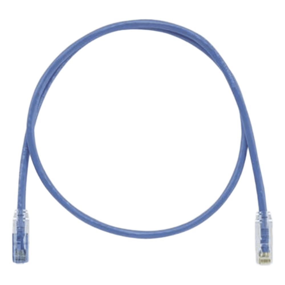 Cable de Parcheo TX6 Llaveado Azul, UTP Cat6, 24 AWG, CM, Color Azul, 0.91 Metros (3 Pies)