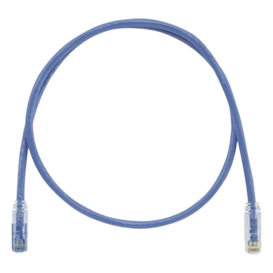 Cable de Parcheo TX6 Llaveado Azul, UTP Cat6, 24 AWG, CM, Color Azul, 0.91 Metros (3 Pies)