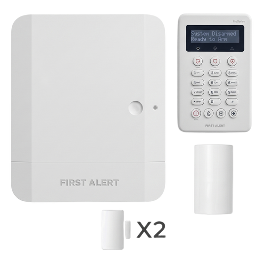 Kit de panel de intrusión híbrido con teclado incluido, 64 zonas (8 cableadas más 56 inalámbricas PROSiX), IP integrado y compatibilidad Total Connect 2.0