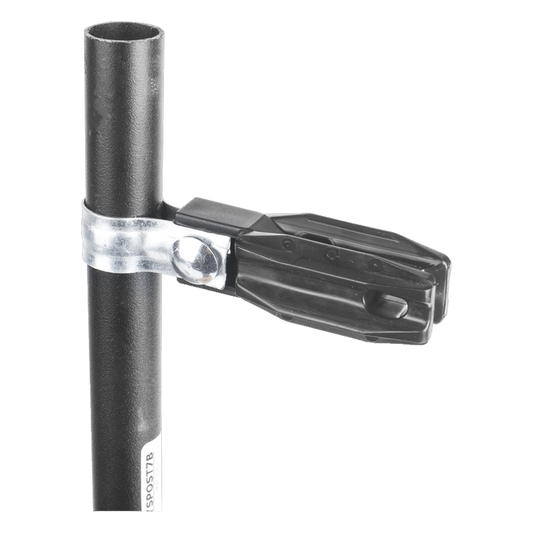 Aislador de Paso o Esquina con Abrazadera / 1 Pulgada (25 mm) / Resina Virgen 100% / Anti-Arqueo / Acero Galvanizado / Tubería de Malla Ciclónica