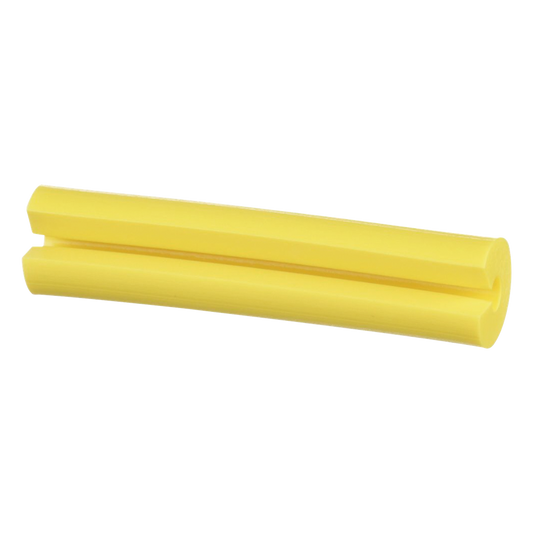 Manguito Porta Etiquetas de Identificación, Para Fibra Simplex de 2 mm, 0.08 Pulgadas (2 mm) de Largo, Color Amarillo, Paquete de 100pz