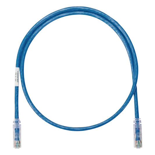 Cable de Parcheo UTP Categoría 6, con Plug Modular en Cada Extremo - 1.22 Metros (4 Pies) - Azul