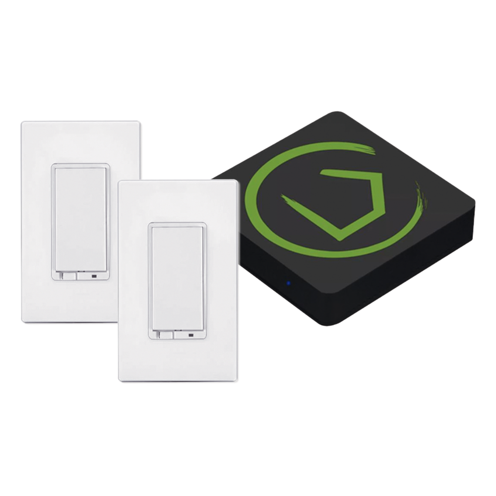 KIT HUB Controlador inteligente para dispositivos Zwave, Zigbee, Shelly, Lutron, incluye 1 HUB / 2 Atenuadores inteligentes On/Off Zwave