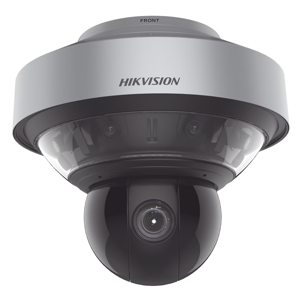 Domo PanoVu series / Vista Panorámica 180° / 4 Lentes de 4 Megapixel + PTZ 4 Megapixel de 40X Zoom / Posicionamiento 3D / IP67 / IK10 / WDR 120 dB / EIS / Autoseguimiento / 250 mts IR / 36 VCD
