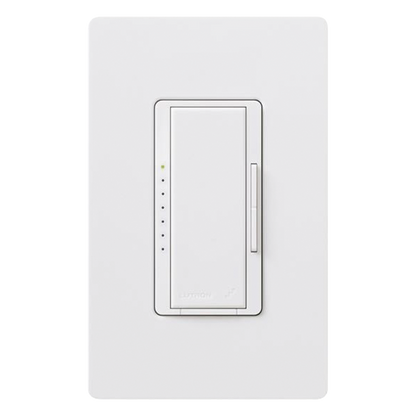 Atenuador de pared Maestro RF PRO de 120 V, 250 W en LED o 500 W incandescente, fase seleccionable y neutro opcional, para RadioRA 2, RA2 Select y RadioRA 3