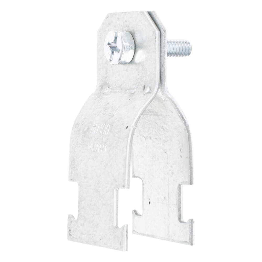 Abrazadera Unicanal para Conduit Pared Gruesa y  PVC de 1" (25 mm).