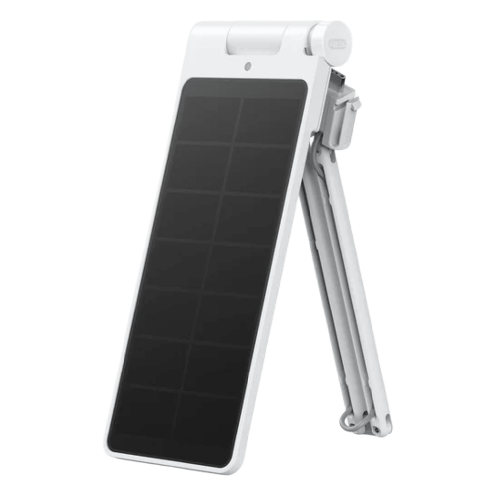 Panel Solar SwitchBot / 5V 0.3A / ABS UV-Resistente / Sensor de Luz / USB Tipo-C / Exterior -20°C a 60°C / Compatible Cortinas 3 Gen