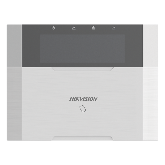 (AX HYBRID PRO) Teclado Compatible con el Panel Hybrid Pro Hikvision DS-PHA64-LP y DS-PHA64-LP(B) / Pantalla LCD / 2 zonas cableadas / 1 salida de alarma / 64 Llaveros