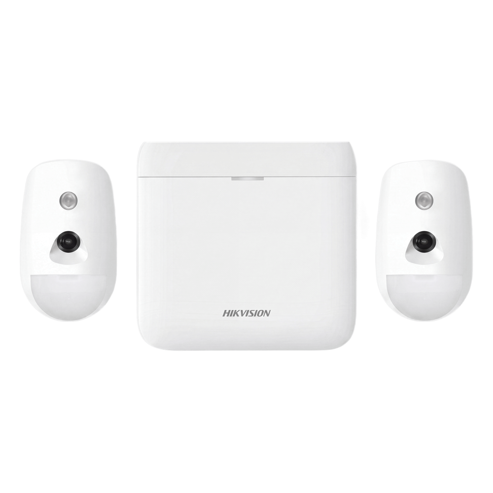 (AX PRO) KIT de Alarma AX PRO / Incluye: 1 Hub con Batería de Respaldo / 2 Detectores de Movimiento con Cámara (PIRCAM) / Compatible con Hik-Connect P2P