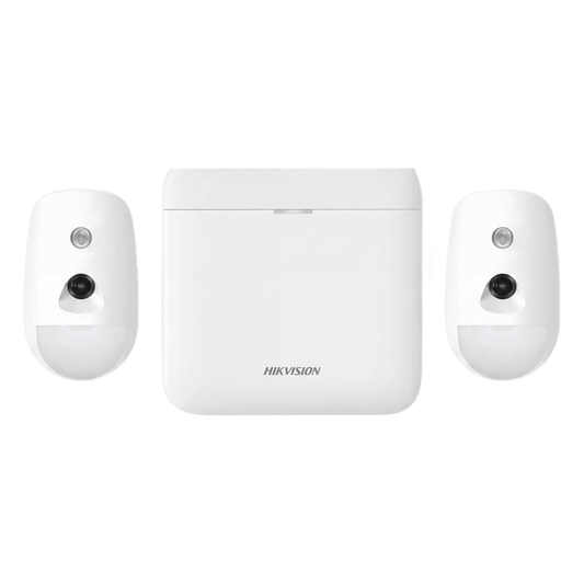 (AX PRO) KIT de Alarma AX PRO / Incluye: 1 Hub con Batería de Respaldo / 2 Detectores de Movimiento con Cámara (PIRCAM) / Compatible con Hik-Connect P2P