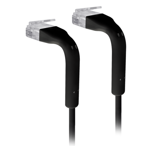 UniFi Patch Cable Cat6 Ultradelgado GbE con Botas Flexibles, Color Negro, 3 Metros (9.84 Pies)
