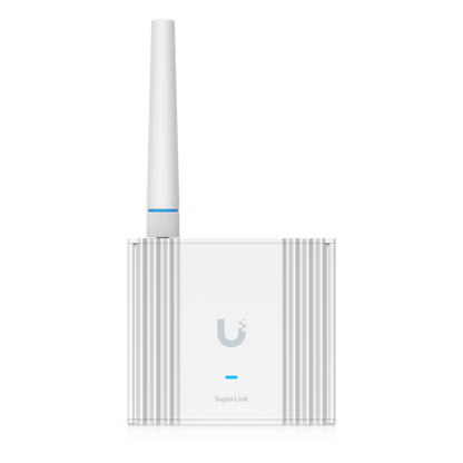 Gateway SuperLink Inalámbrico de Largo Alcance y Baja Latencia para Sensores UniFi Protect con Alcance de hasta 2 km, Alimentación PoE/USB-C y Montaje en Pared o Riel DIN