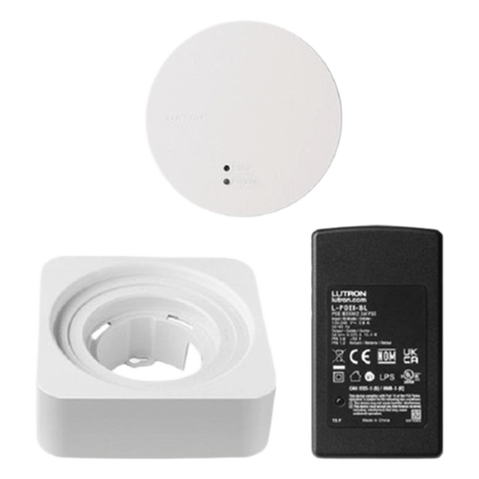 Kit de procesador para sistema de iluminación RadioRA 3, alimentación PoE, hasta 100 dispositivos Clear Connect Tipo X y 95 Tipo A, incluye inyector PoE y cables Ethernet
