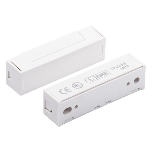 Contacto Magnético para Puertas y Ventanas / GAP 30 mm (1.18 in) / Blanco / Switch NC / 12 VCC