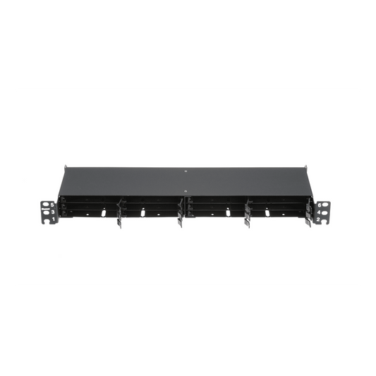 Panel de Distribución de Fibra Óptica, Acepta 12 Cassettes HD Flex en 6 Espacios, Hasta 144 Fibras, 1 UR