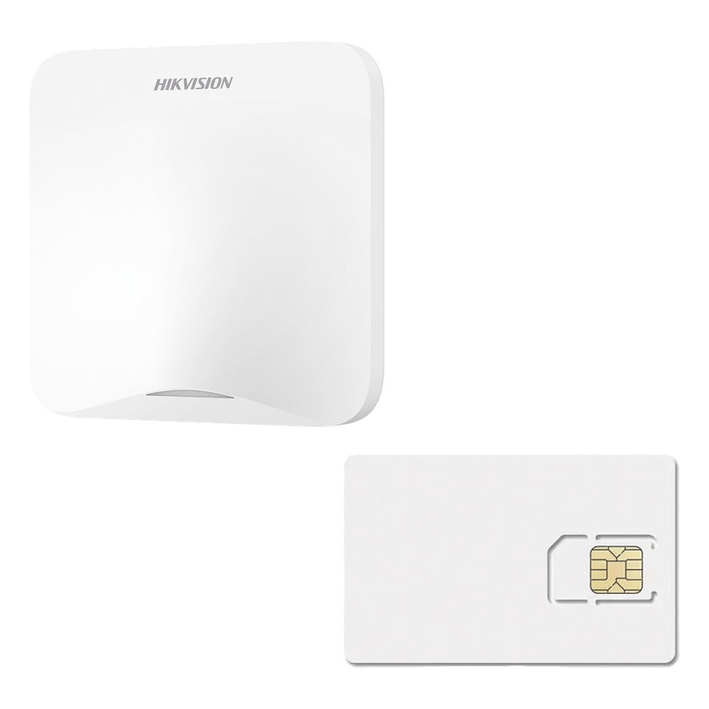 (AX HOME) KIT de Alarma AX HOME / Incluye: 1 Hub con batería de respaldo / 1 año de Servicio de Datos 600MB / Wi-Fi / 3G/4G / Compatible con Hik-Connect P2P