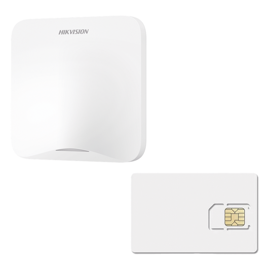 (AX HOME) KIT de Alarma AX HOME / Incluye: 1 Hub con batería de respaldo / 1 año de Servicio de Datos 600MB / Wi-Fi / 3G/4G / Compatible con Hik-Connect P2P